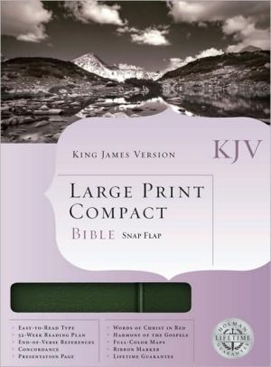 KJV Cornerstone Large Print Compact Bible: King James Version, Snap Flap Closure